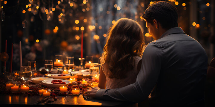 A magical holiday dinner with the family generated AI