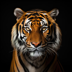 tiger animal on a white background