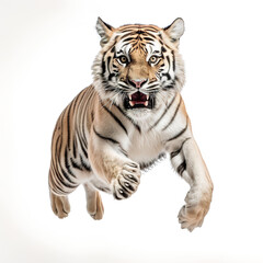 Fototapeta premium tiger animal on a white background