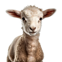 An Isolated Lamb on a Transparent background