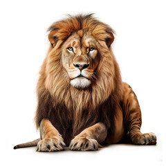 Naklejka premium lion animal on a white background