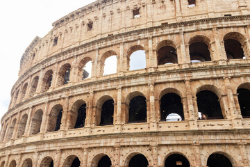 Colosseum or Flavian Amphitheatre in Rome, Italy