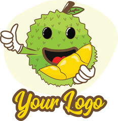 ICONIC DURIAN CHARACTER FOR YOUR LOGO AND BUSINESS, MINIMALIS AND PLAYFULL LOGO DESIGN