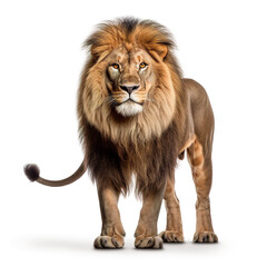 Obraz premium lion animal on a white background