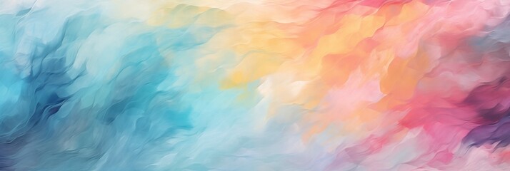 Oil Paint Textures as Vibrant Colorful Abstract Background Wallpaper in Artistic Rendering