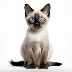 cat animal on a white background