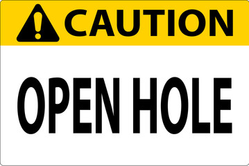 Danger Sign Open Holes