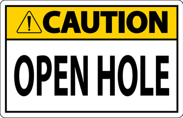Danger Sign Open Holes