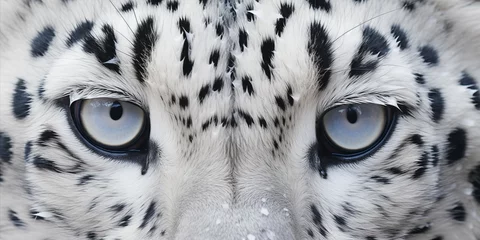 Foto op Plexiglas Detailed White Leopard Print Background for Varied Artistic and Creative Purposes © Fortis Design