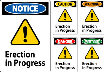 Danger Sign Erection In Progress.