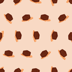 Tiramisu seamless pattern. Suitable for backgrounds, wallpapers, fabrics, textiles, wrapping papers, printed materials, and many more.