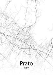 Prato Italy minimalist map