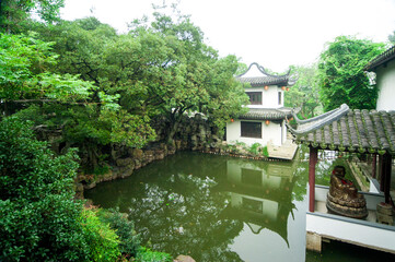 Zhujiajiao School Plant Garden, Qingpu, Shanghai, China. Zhujiajiao is a famous historical and cultural town in China and a famous tourist destination.