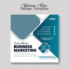 Vector creative marketing social media design template.