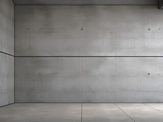 Modern Minimalist Architecture Interior with Concrete grey industry loft floor and walls, Empty room interior, Contemporary Design Background.