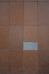 Burnt Sienna Marble Wall with a Date of  1941.