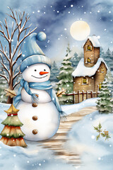 Obraz premium Snowman