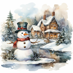 Fototapeta premium Snowman