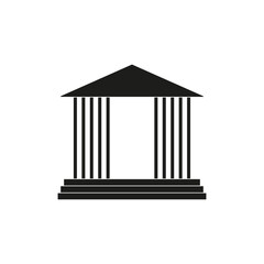 Fototapeta premium Bank icon. Court building icon. Vector illustration. EPS 10.