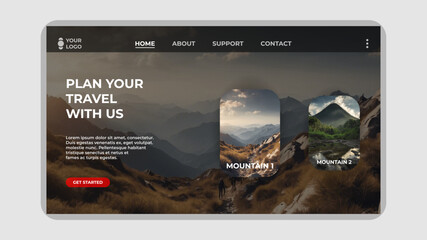 Travel Landing Page Design
