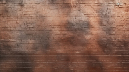 brick wall surface of copper metallic brown color