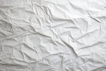 Crumpled white paper texture with dynamic shadows, capturing a sense of organized chaos.