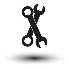 Wrenches icon. Vector illustration. EPS 10.