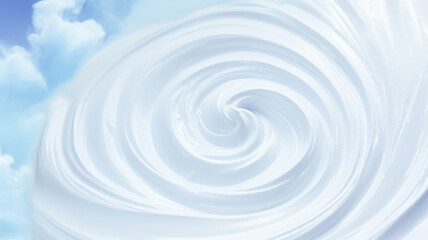 Fototapeta na wymiar creamy milky swirl of paint surface texture background
