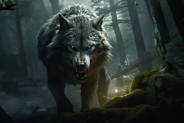 Fotobehang The Midnight Werewolf © Nethmi