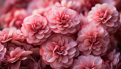 Naklejka premium Vibrant pink peony blossoms bring elegance to a formal garden generated by AI