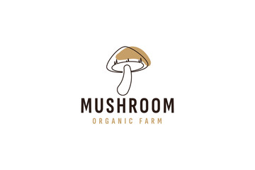 mushroom logo vector icon illustration