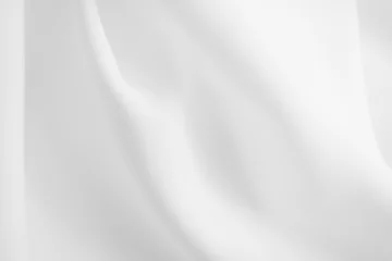 Fotobehang White fabric texture. Cloth background. © Kavik