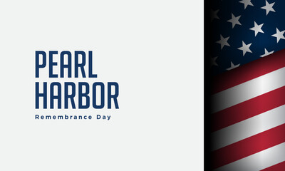 Pearl Harbor Remembrance Day Background Design.