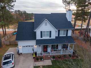 Residential Roofing Stock Photos - Drone
