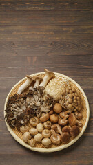 きのこの盛合せ│エリンギ・マイタケ・ぶなしめじ・えのき茸・椎茸・マッシュルーム