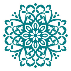 Decorative Circular Mandala vector isolated on a white background, abstract colorful mandala