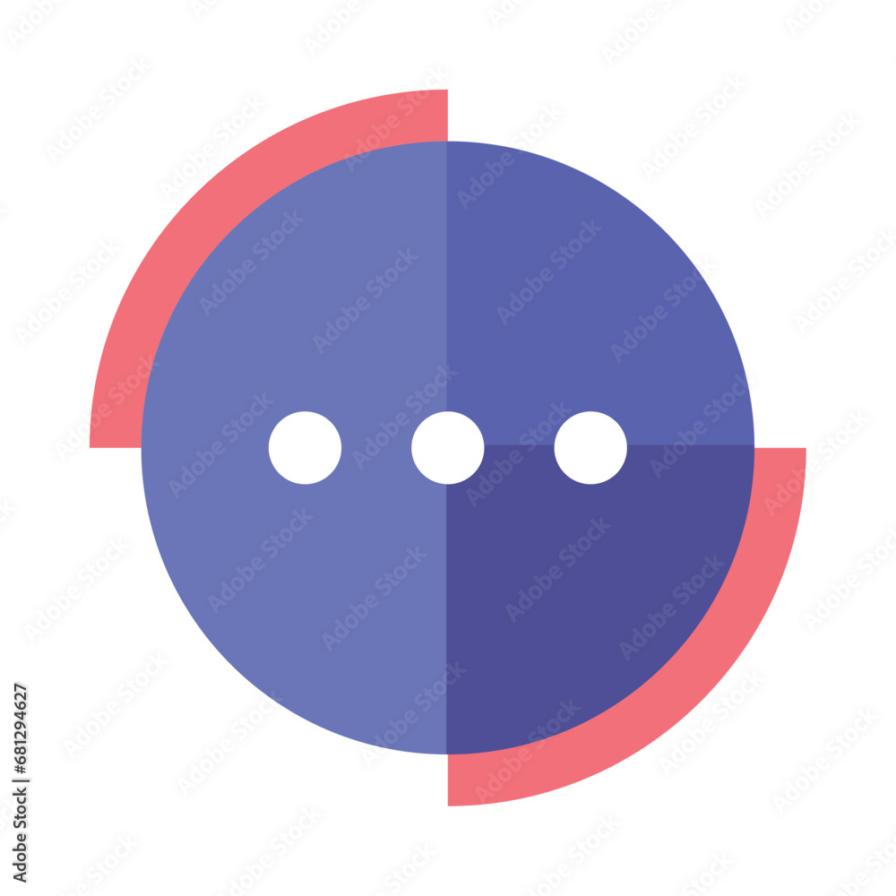 Poster ui ux element chat