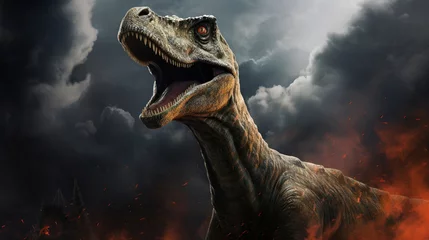 Fototapete Dinosaurier dinosaur pra historical animal generative ai