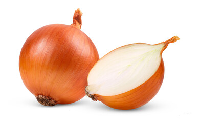 Onion bulbs isolated on transparent png - obrazy, fototapety, plakaty