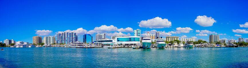 Sarasota bay harbor and bay landscape - Powered by Adobe