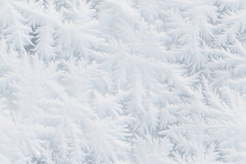 frozen snowflakes macro winter background seamless - obrazy, fototapety, plakaty