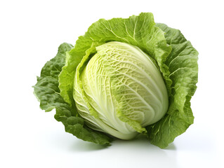 Cabbage isolated on white.