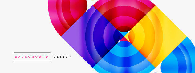 Circle abstract background. Wallpaper, banner, background, landing page, wall art, invitation, print, poster