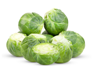 Brussel Sprouts isolated on transparent png