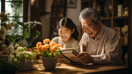 Naklejka premium relationship between ages and Relationships between generations The connections are endless. prevention dementia 