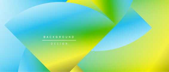 Obraz premium Bright color circle and round element minimal geometric abstract background for posters, covers, banners, brochures, websites