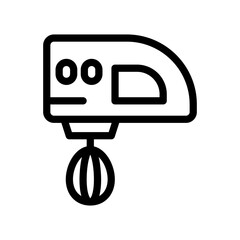 mixer blender line icon illustration vector graphic. Simple element illustration vector graphic, suitable for app, websites, and presentations isolated on white background