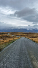 Gravel road between Lake Takapo and Pukaki