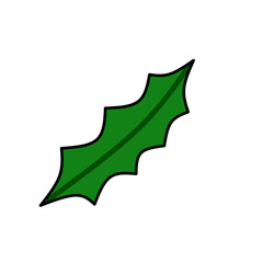 Green Berry Leaf Illustration