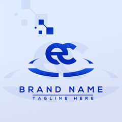 Letter ED Blue Professional logo for all kinds of business